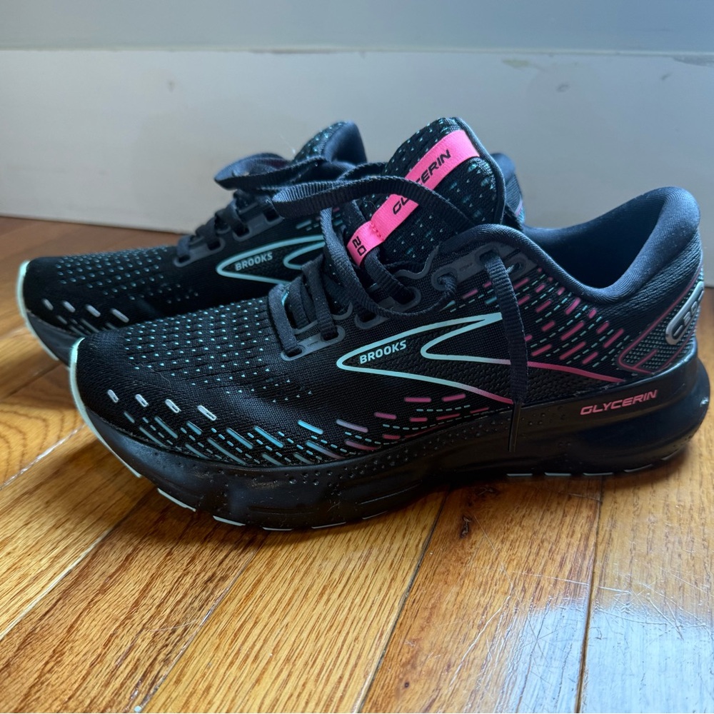 Brooks Glycerin 20 Black, Blue Pink Women’s Running Shoes